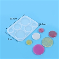 1 form til 6 forskellige runde vedhæng